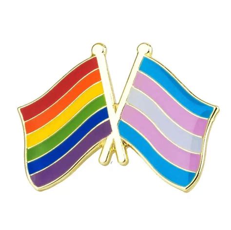 lgbtqia rainbow transgender pride flag lapel pin gender etsy uk