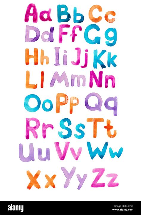 Colorful Printable Individual Alphabet Letters