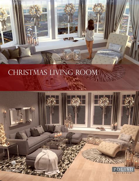 Christmas Living Room Daz 3d