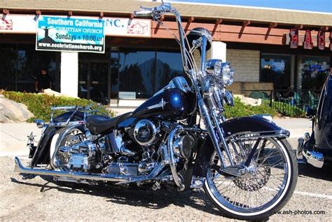 Harley davidson softail heritage custom 2009 com apenas 16.300km rodados, azul com escapamento rabo de peixe da. routesixtiethree: "Softail Springer " | Harley Davidson ...