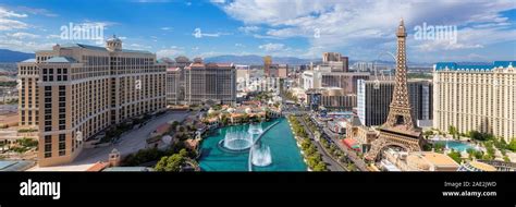 Las Vegas Strip Panorama Stock Photo Alamy