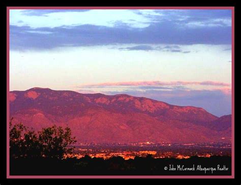 Albuquerques Sandia Mountain At Sunset
