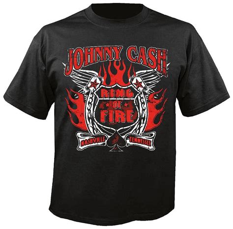 Johnny Cash Ring Of Fire T Shirt Größe 5xl Uk Clothing