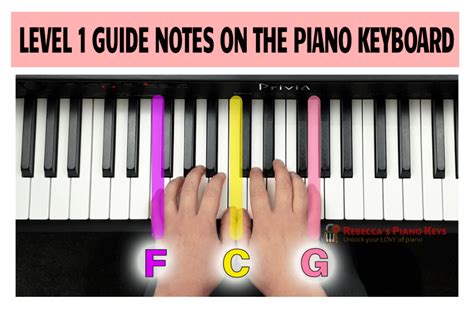 Learn To Read Music Introduction To Guide Notes Level 1 Rebeccas