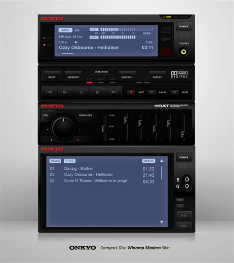 Onkyo Winamp Modern Skin By Hyar On Deviantart