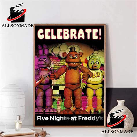Cheap Fnaf Celebrate Poster Five Nights At Freddys Poster Wall Art