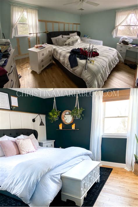 Cheap Bedroom Makeovers Bedroom Makeover Before After Avenue