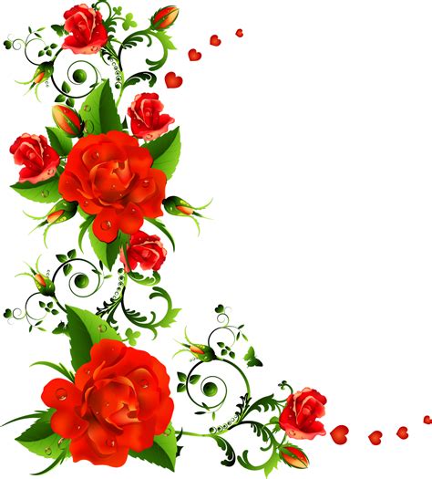 Rose Flower Border Clipart Best Bordes Para Imprimir Pinterest