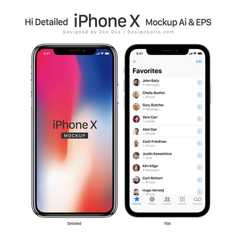 Free Detailed Apple Iphone X Mockup On Behance