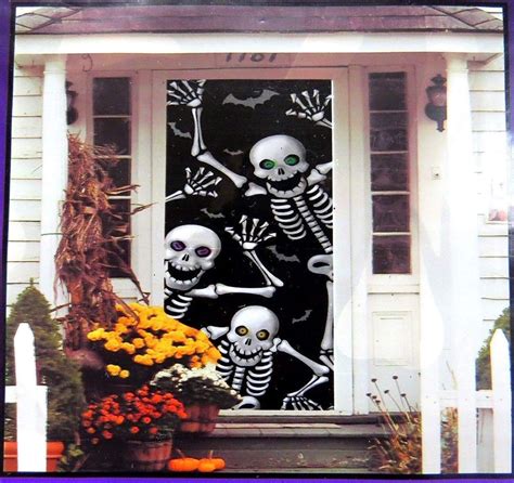 Skeleton Door Cover Halloween Wall Decoration