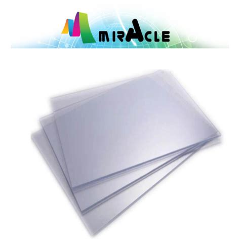Rigid Sheet Plastic Binding Cover A4 02mm Clear Pvc 100 Sheets