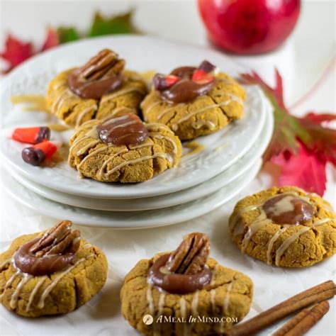 Pumpkin Cookies With Apple Butter Thumbprint A Meal In Mind