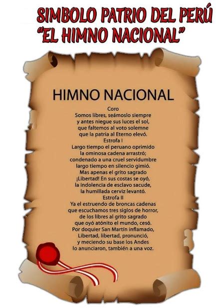 Himno Nacional Del Perú Letra Completa Actualizado La República My