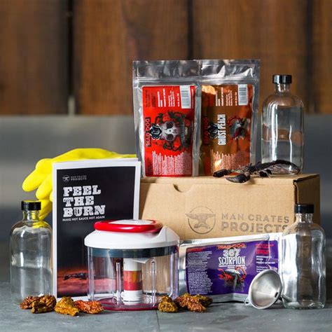 Personalized Hot Sauce Making Kit Spicy Ts For Guys Man Crates