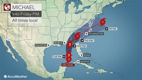 Hurricane Michael Latest Track For Massive Storm Targets Florida As