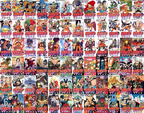 Manga Cover Compilations — Naruto Volumes 1 72 Cover Compilation