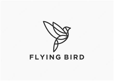 Premium Vector Flying Bird Logo Design Vector Silhouette Illustration