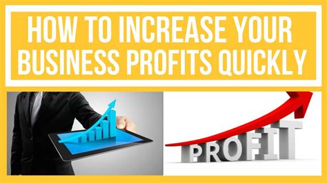 How To Increase Your Business Profits Quickly Youtube