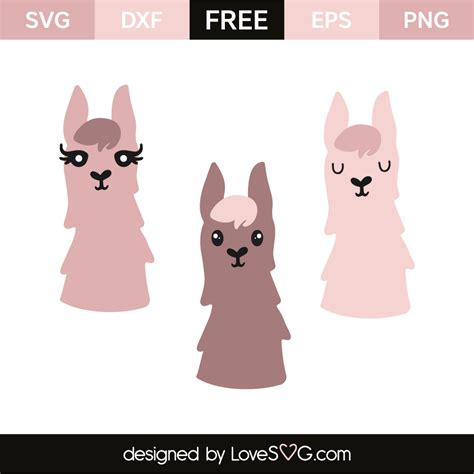 Llama | Lovesvg.com