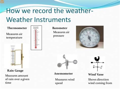 Weather And To Measure Rainfall