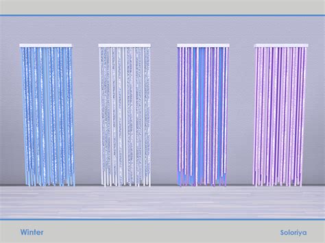 Curtains Part Of Winter Set 4 Color Variatons Category Decorative