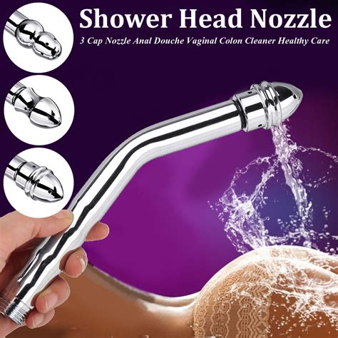 Shower Enema Water Nozzle 3style Head Douche Colon Vaginals Health