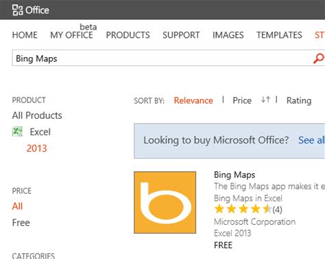 Use Bing Maps In Office Excel 2013