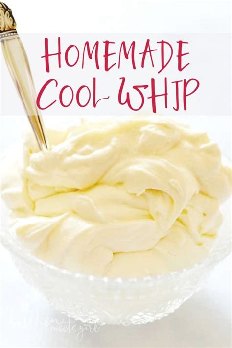 How To Make Homemade Cool Whip Kitchen Meets Girl