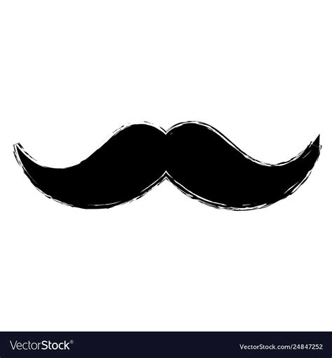 Mexican Mustache Isolated Icon Royalty Free Vector Image
