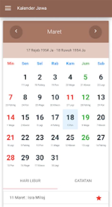Kalender Jawa Lengkap For Android 無料・ダウンロード