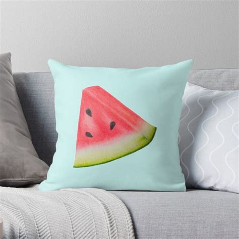 Watermelon Slice Throw Pillow By Apandey Throw Pillows Pillows