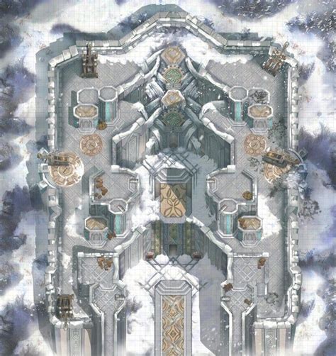 Dwarven Stronghold 66x70 Dndmaps In 2020 Dungeon Maps Fantasy