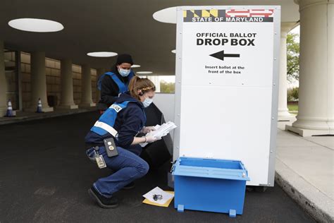 Ballot Drop Off Boxes Start Arriving In Maryland How Safe Is Your Vote Oneclickwatch