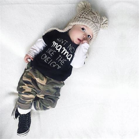 Camouflage Baby Boy Clothes Set Newborn Infant Clothing Toddler Boys