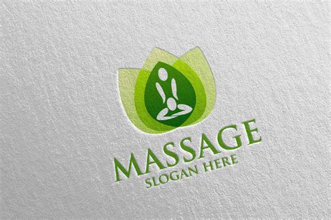 Massage Logo Design 14 By Denayunethj Thehungryjpeg
