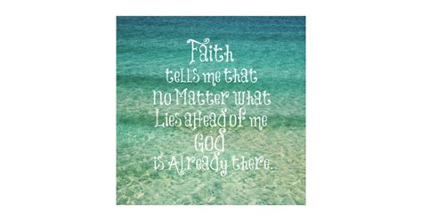 Inspirational God Is Already There Christian Quote Canvas Print Zazzle