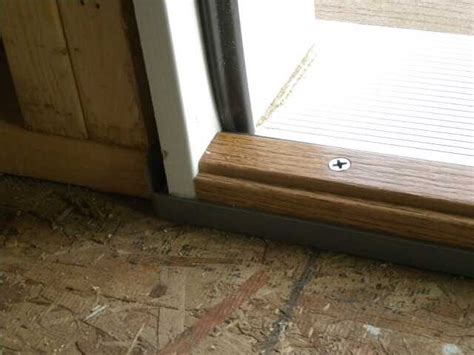 How To Replace An Adjustable Exterior Door Threshold Plate The Swampthang