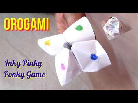 Orogami Inky Pinky Ponky Game Origami Paper Craft Origami Fortune