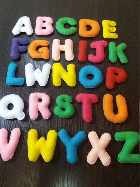 Alphabet Felt Letters Learning Alphabet Educational Toys Felt Etsy