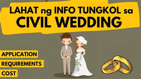 💒 Civil Wedding Philippines Requirements Application Cost Paano