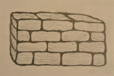 Pencil drawing circle line art school: How to Draw a Brick Wall | Brick wall drawing, Wall ...