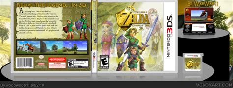 The Legend Of Zelda Ocarina Of Time 3d Nintendo 3ds Box Art Cover By