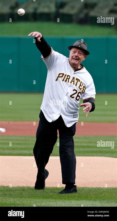 Former Pittsburgh Pirates Relief Pitcher Elroy Face Throws A Ceremonial