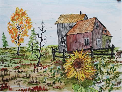 Sunflower Painting By Jack G Brauer