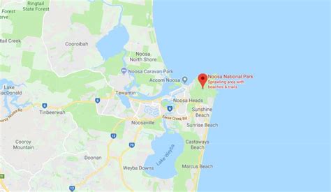 Where Is Noosa National Park On Map Of Noosa