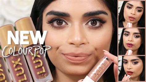 Colourpop Lux Velvet Liquid Lipstick Review And Swatches 💄 Medium Indian Skin Tones Youtube