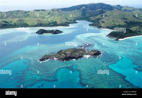 Fiji Islands Yasawa Island Aerial View Stock Photo Alamy