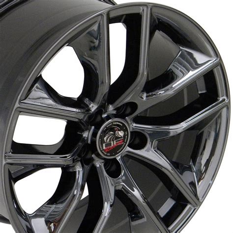 18x9 Black Chrome 2015 Mustang Gt Style Wheels Set Of 4 18 Rims Fit