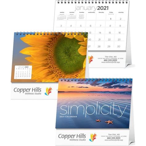 Advertising Simplicity Large Desk Calendars 2021 Desktop Calendars