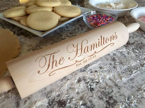 Personalized Rolling Pins Hamilton Style